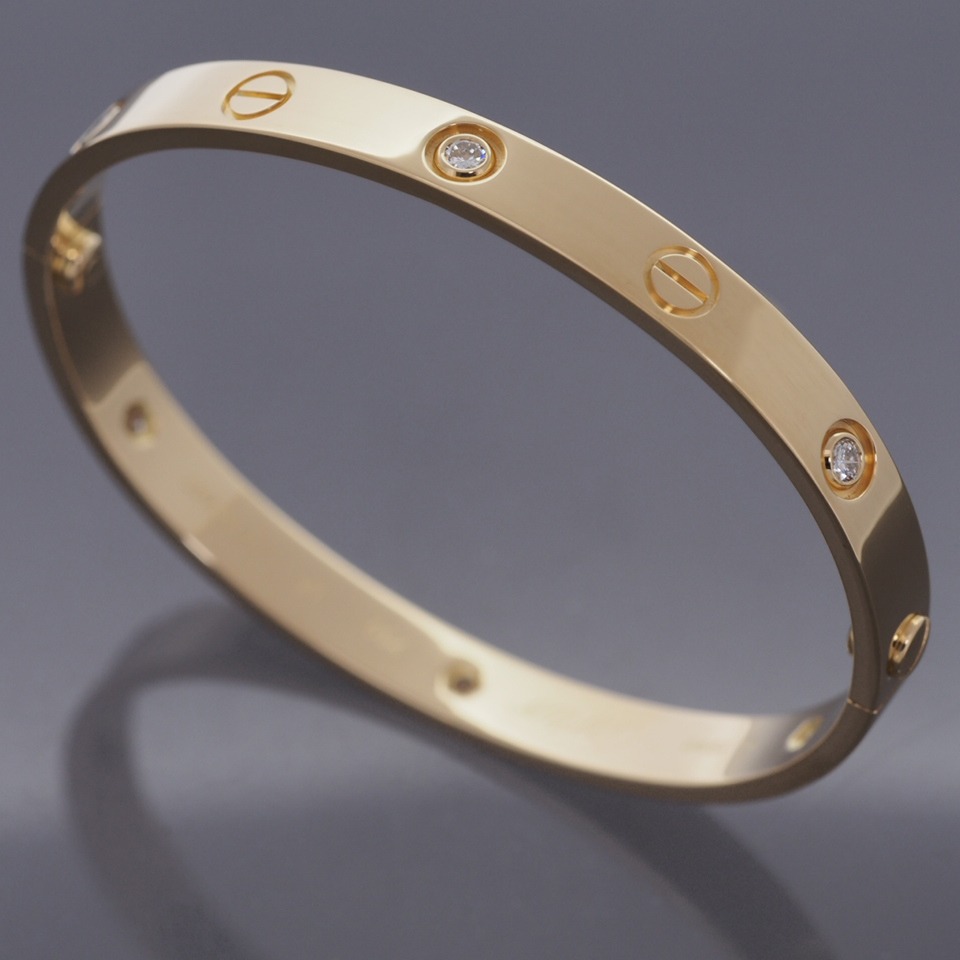 love bracelet 6 diamonds