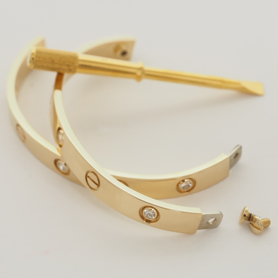 love bracelet 6 diamonds