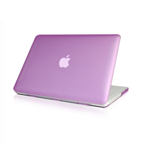 NEW-Rubberized-Purple-Hard-Case-Cover-for-Macbook-White-13-034-A1342