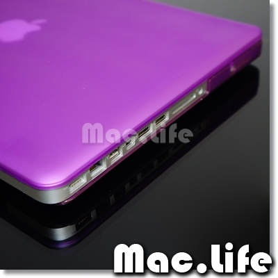 Macbook  Shell on Rubberized Purple Hard Case Cover For Macbook Pro 13   Ebay