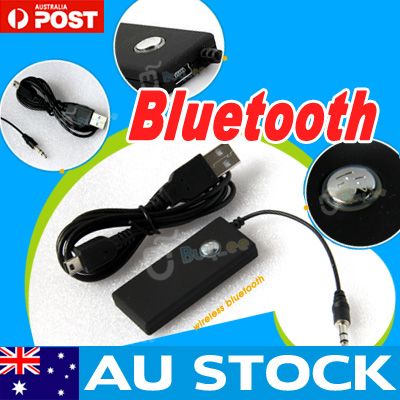 Bluetooth 3.5mm A2DP Stereo Audio Adapter Dongle Transmitter for TV Speaker AU