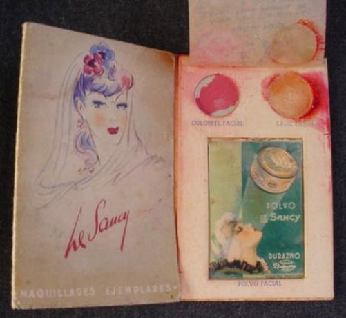 VINTAGE LADY LE SANCY DUBARRY POWDER SAMPLE ADV CARD