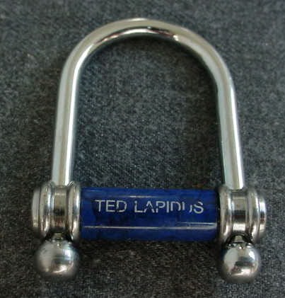 VINTAGE AUTHENTIC TED LAPIDUS ENAMEL KEYS HOLDER