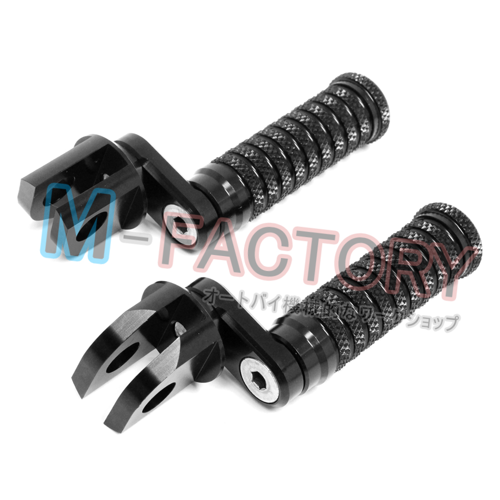 Black Kawasaki Front Rider Foot Pegs ZZR 1400 GTR ZX14 20062012 2013