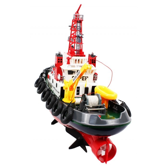 2.4Ghz Radio Remote Control Electric Seaport Tug Boat RC Working Boat R