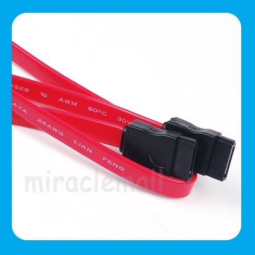 a hard drive sata NEW SERIAL ATA SATA HD HARD DRIVE DISK RED DATA CABLE pic