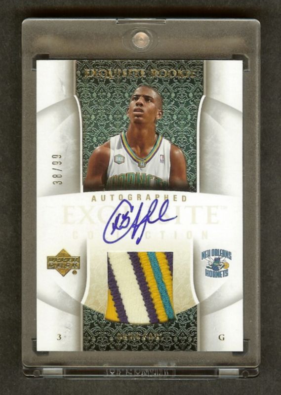 05-06 CHRIS PAUL EXQUISITE AUTO 8-CLR SEP. PATCH RC /99