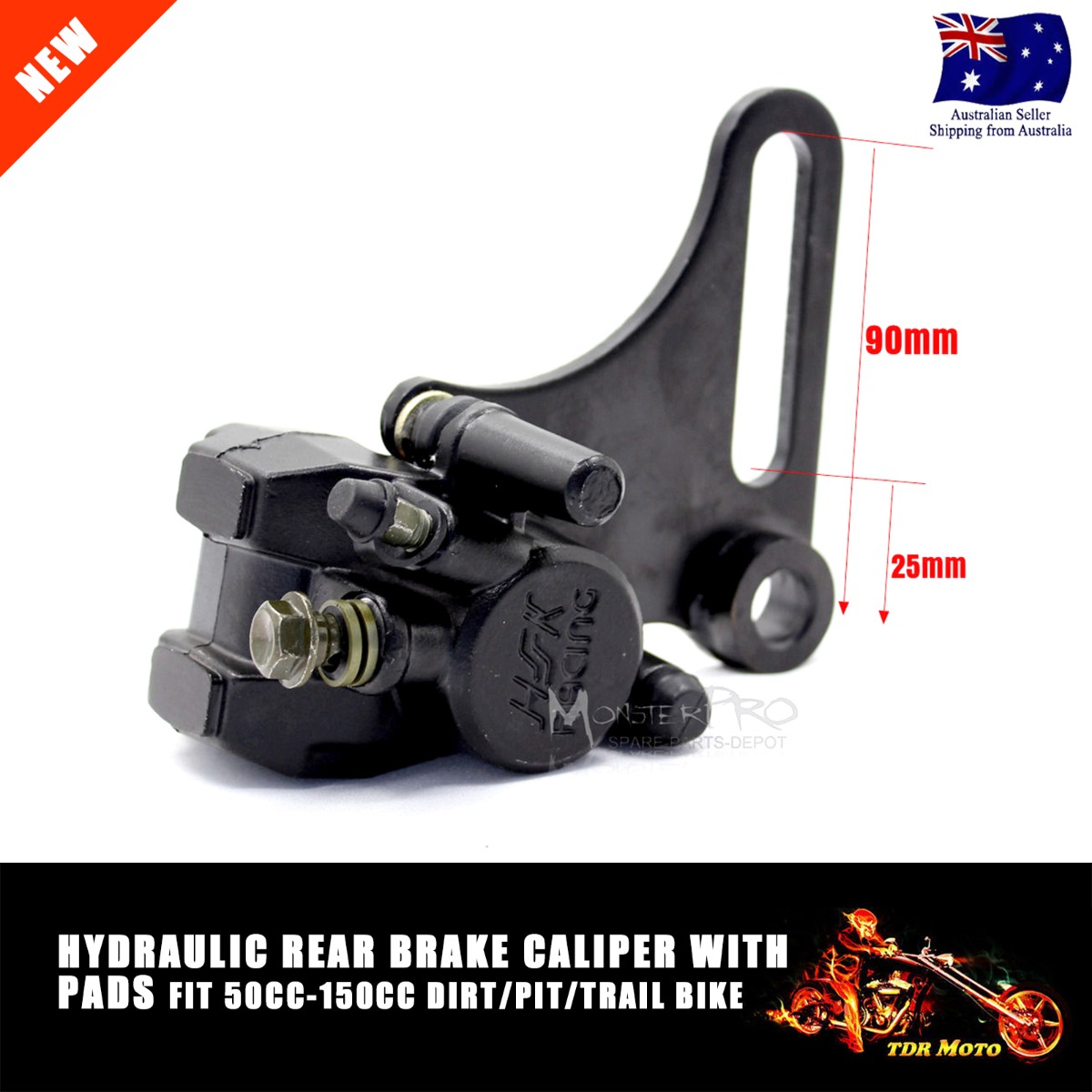 Rear Brake Caliper + Pad 125cc 140cc 150cc Thumpstar Atomik Pitpro Dirt Pit Bike eBay