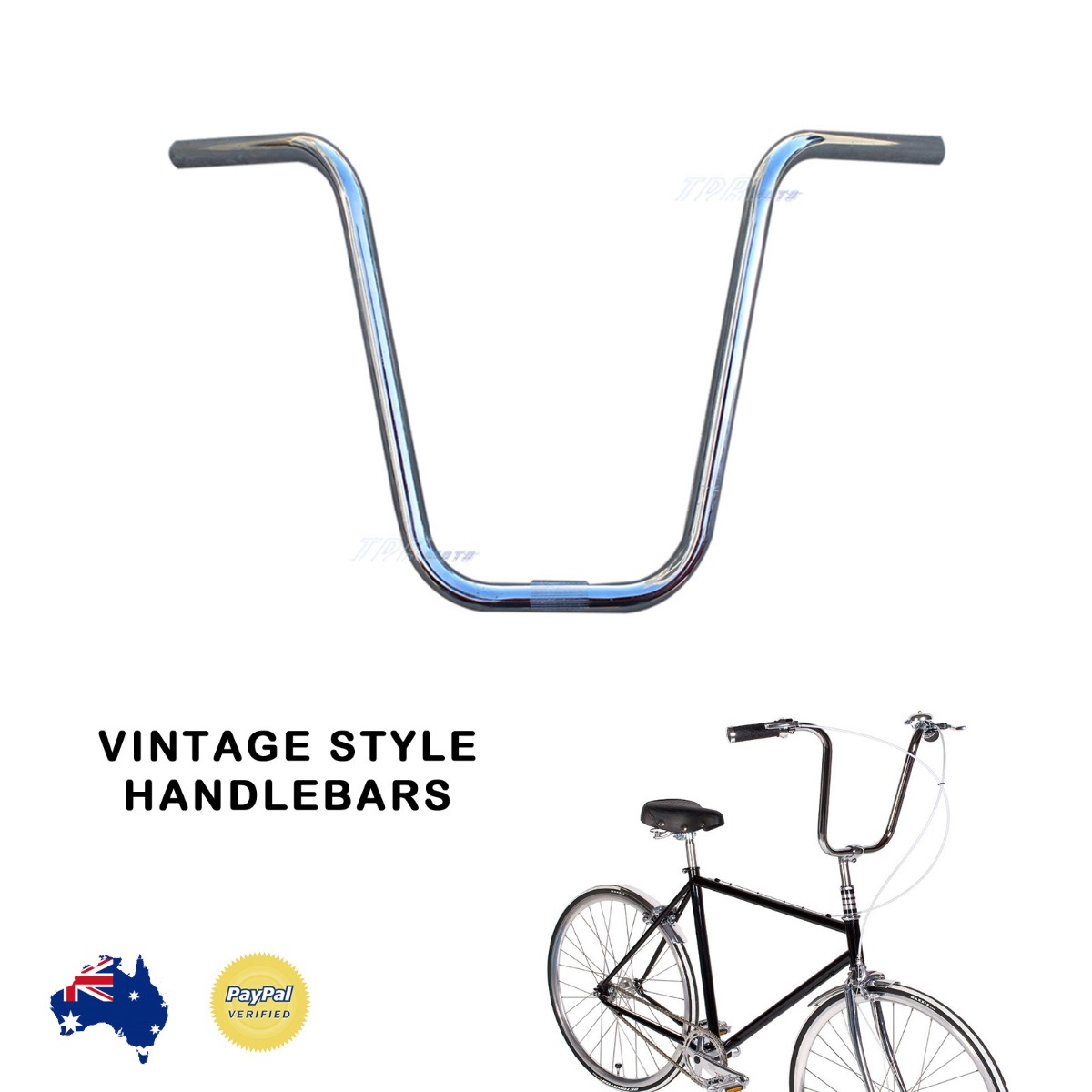 22MM APE HANGER CRUISER CHOPPER CUSTOM BIKE APE HANDLEBAR CHROME 7/8