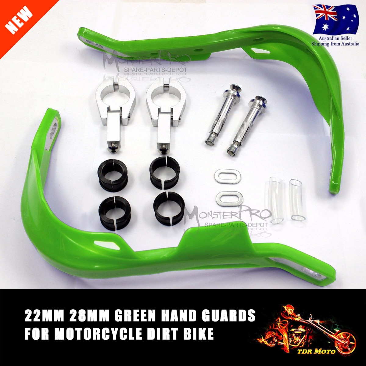 Green Hand Guards Kawasaki KLX110 KLX140 KLX140L KLX150 KLX250 KLX450R