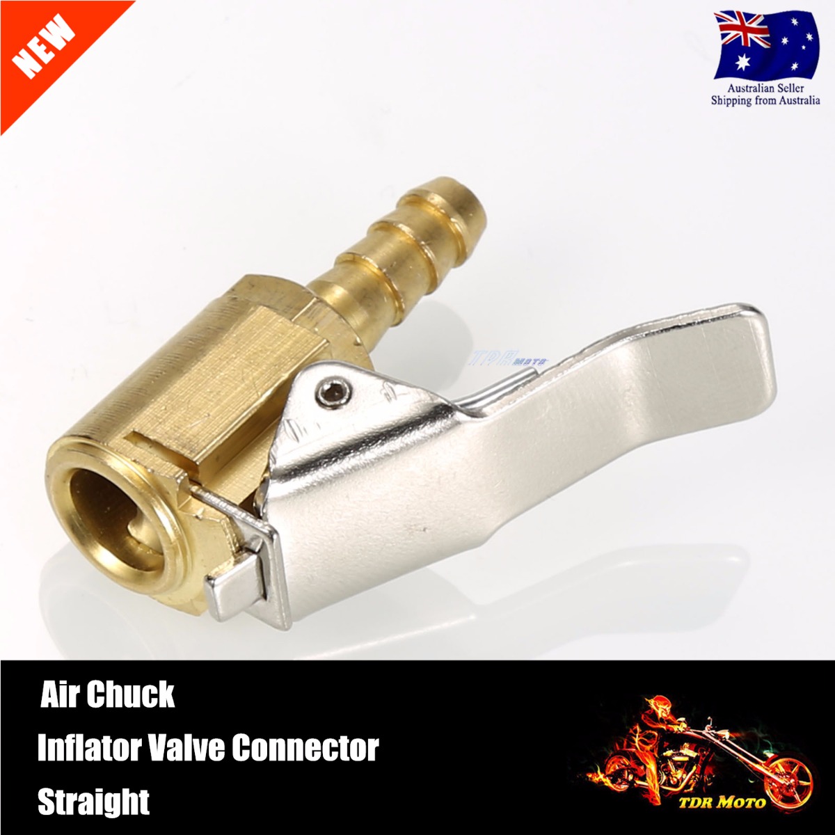 8mm Brass Car Truck Tire Tyre Inflator Valve Connector Air Chuck Pump