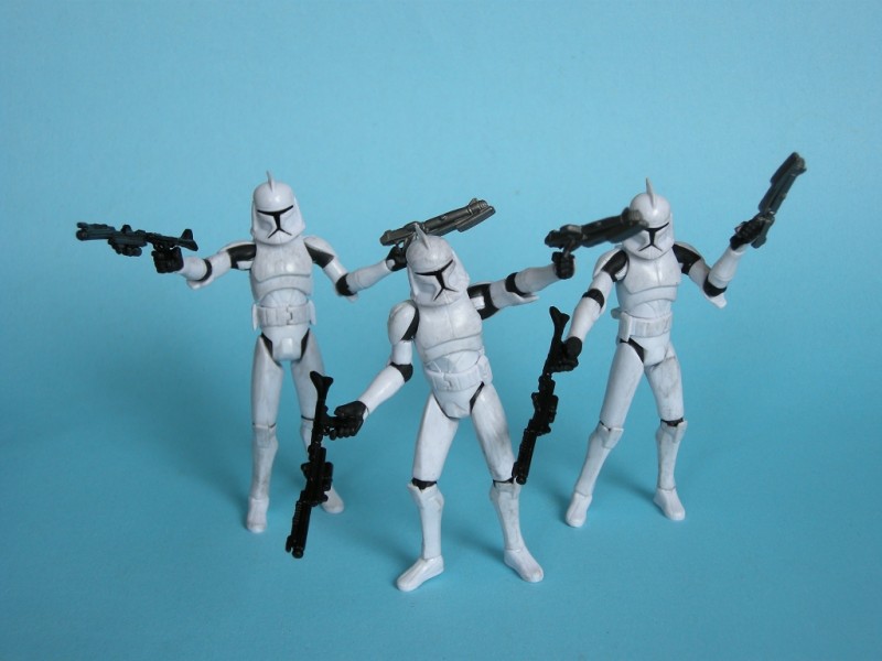 NEW Star Wars Clone Trooper army Action figures 3pcs