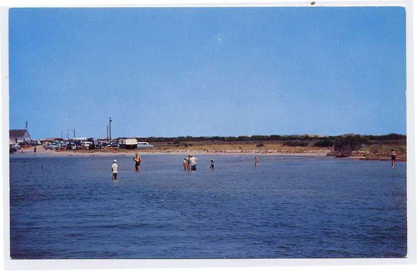 OREGON INLET NC Surf Casting Fishing OBX postcard