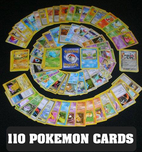 110 POKEMON CARDS RANDOM ASSORTMENT Collectible Card Lot