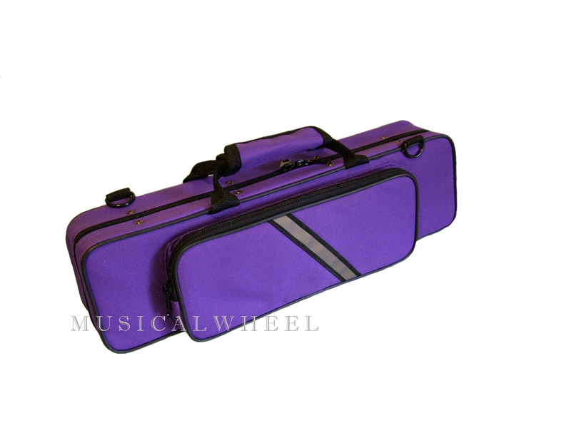 FLUTE CASE Carrying Bag with Shoulder strap PURPLE eBay