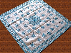 Square Decorative tablecloth with hand embroidery and bead work