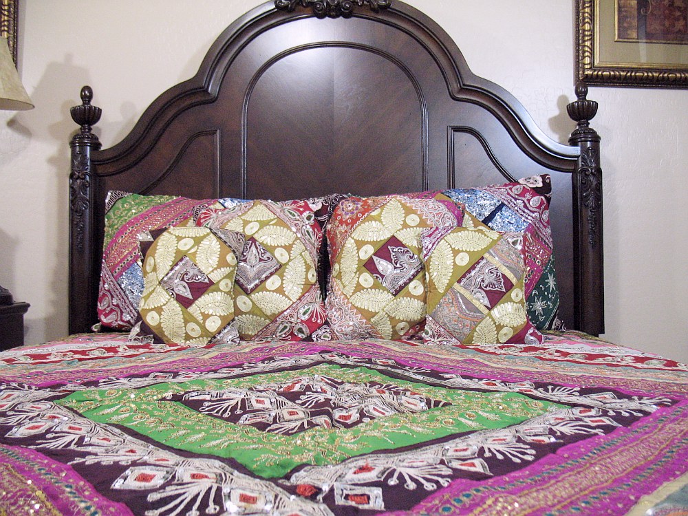 Sari Designer Duvet Indian Style 7P Bedding Bohemian Bedroom Coverlet Ensemble eBay
