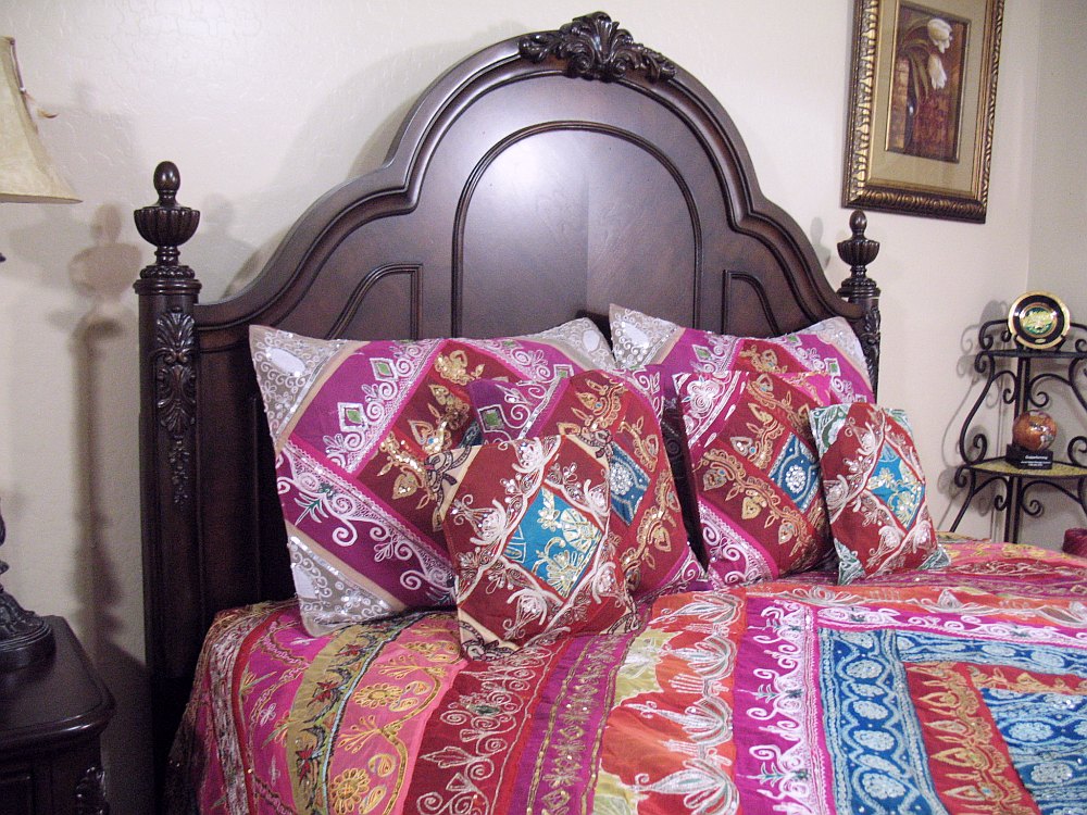 Luxury India Inspired Bedding Duvet Fine Handmade Designer Bohemian 7P