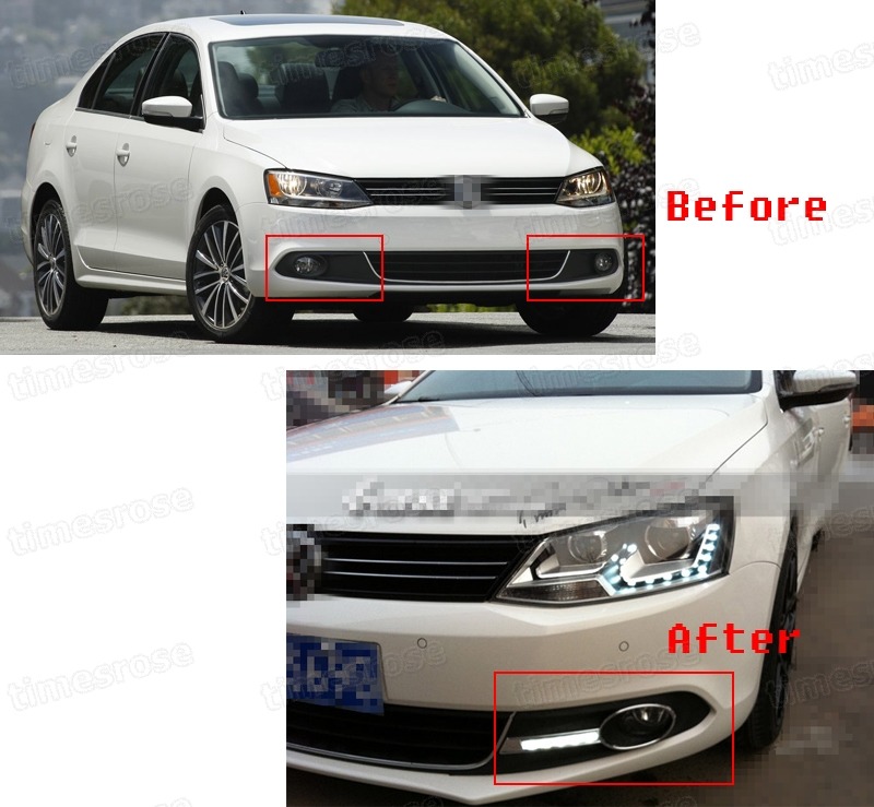 LED Daytime Running Lights DRL Fog Light Lamp Cover for VW Jetta 20112014 12 13 eBay