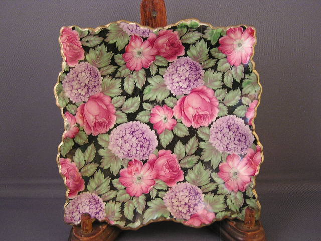 JAMES KENT OLD FOLEY TAPESTRY SQUARE DISH