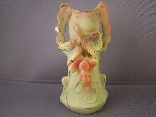 JOSEF-STRNACT-JS-AUSTRIA-SCULPTED-GRAPE-POTTERY-VASE