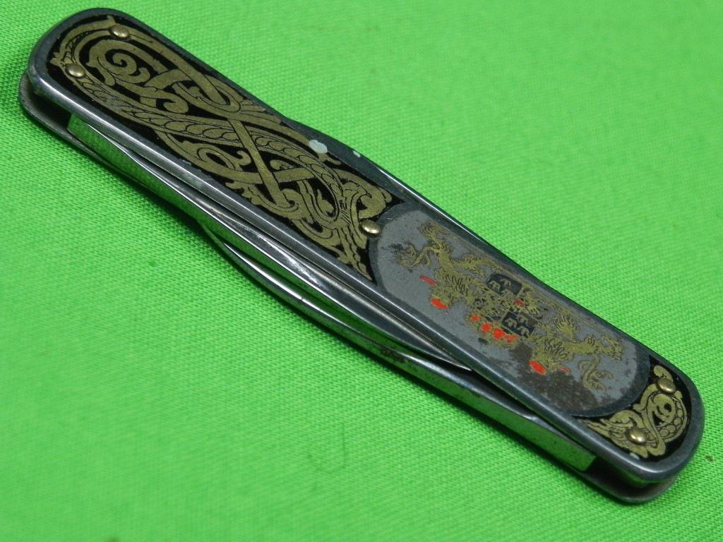 RARE Vintage Swedish Sweden ESKILSTUNA Emil OLSSON 4 Blade Folding