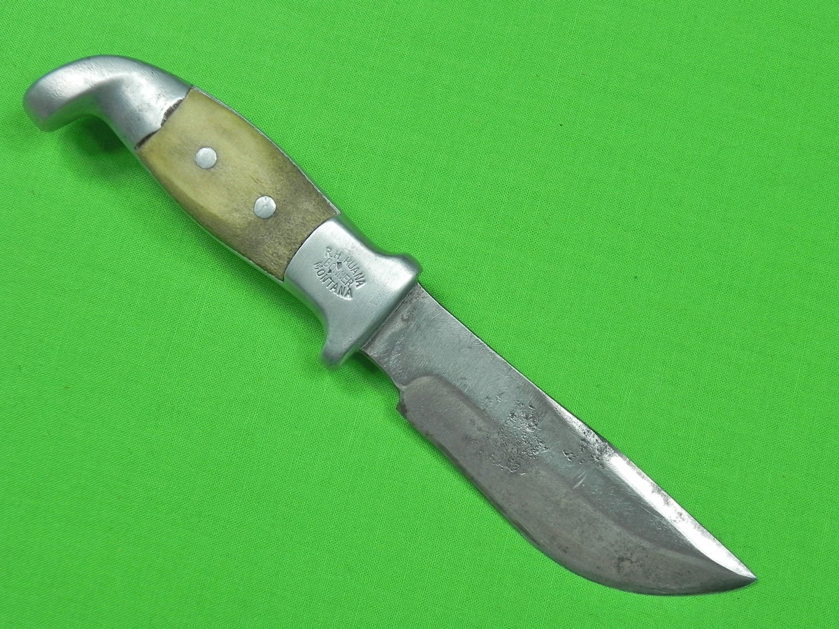 Vintage US Custom Hand Made R.H. RUANA Bonner Montana Hunting Knife eBay