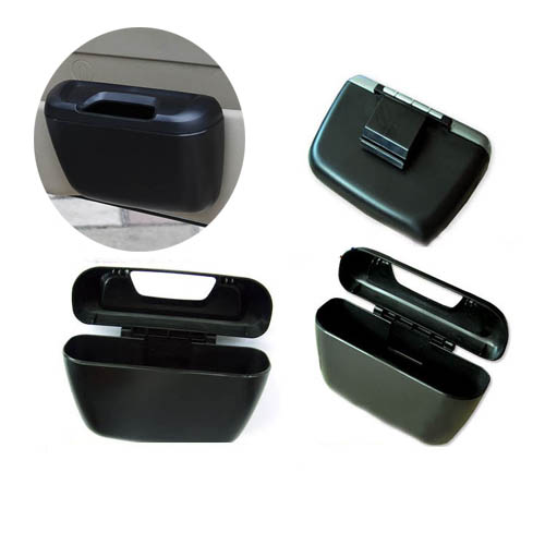 1pcs mini Car Trash Bin garbage can SUPER quality BLACK DT596 eBay