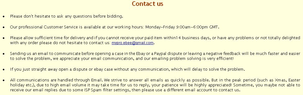 contact us