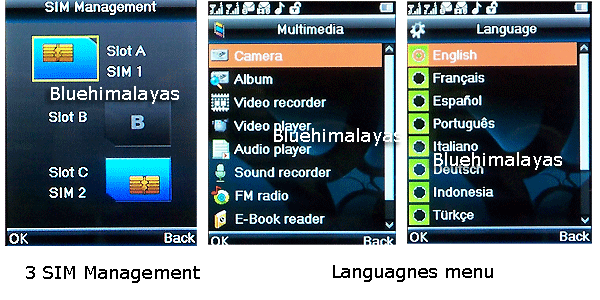 D5000  1 BESTEL D5000+ TV FM Triple SIM PDA Phone