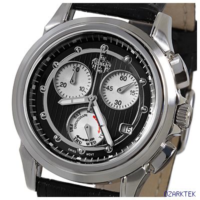 NEW SWISS chronograph MENS LUXURY watch 3 SUBdial