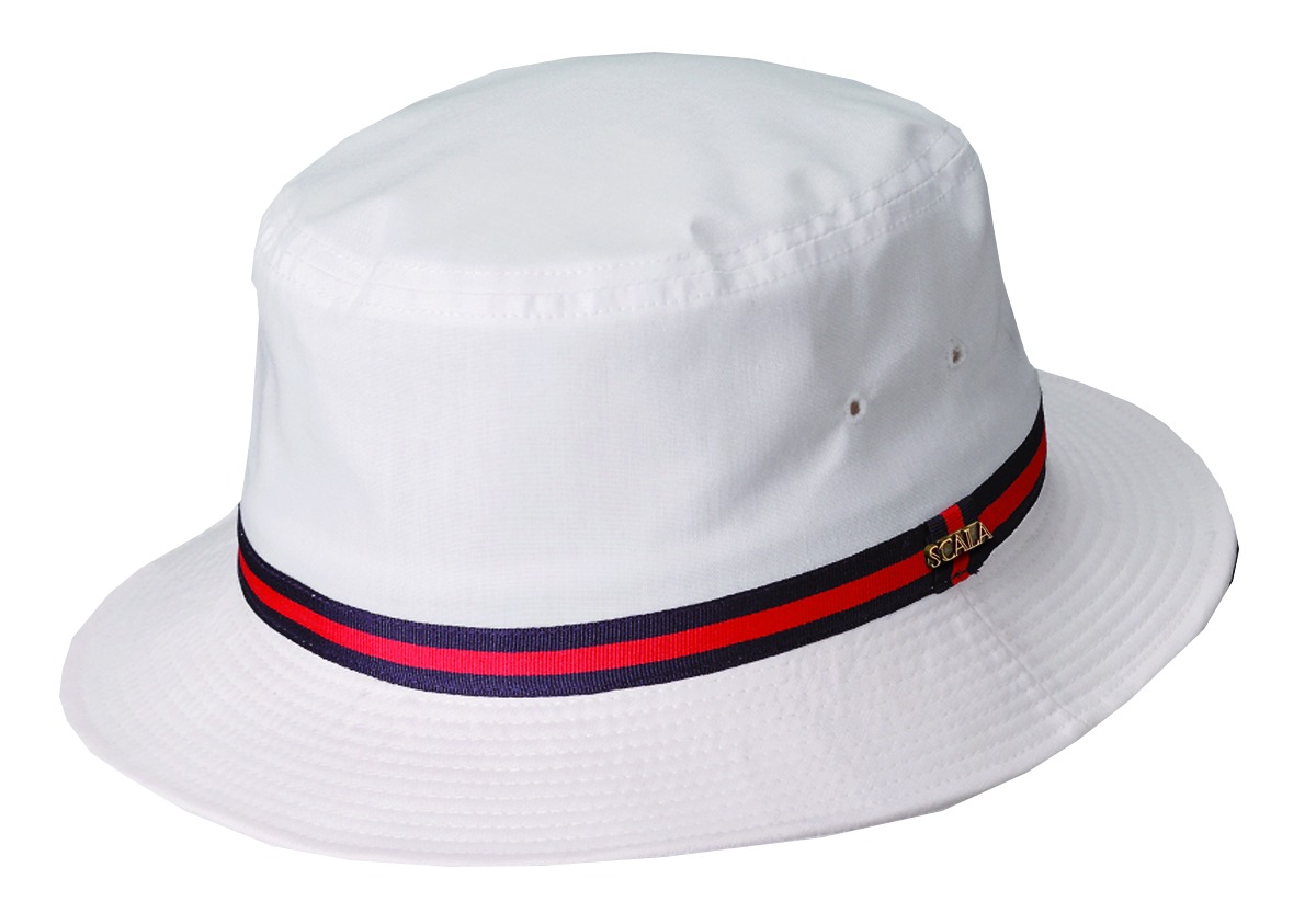 Mens Water Proof Cotton Bucket Hat Cap White Size S M L XL Fishing