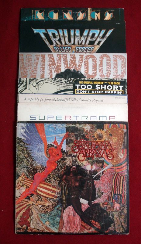 VINTAGE RECORD ALBUMS LOT #7 (7) *SANTANA* wr