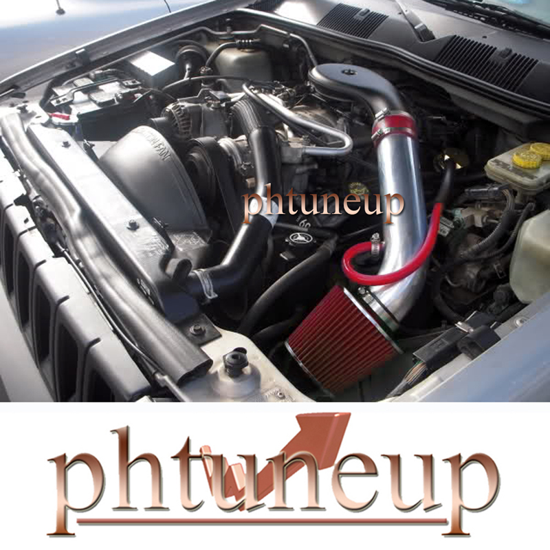 RED 19931998 JEEP GRAND CHEROKEE 5.2L 5.9L V8 AIR INTAKE KIT INDUCTION
