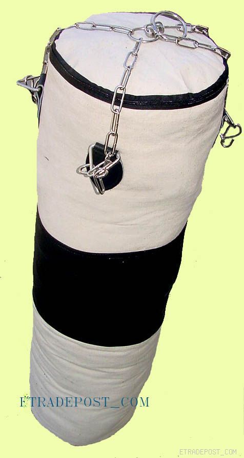 New 52" Long Canvas boxing kicking punching bag w/chain