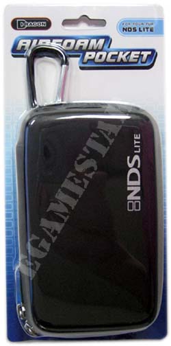 BLACK AIRFOAM CASE POUCH FR NINTENDO DS LITE