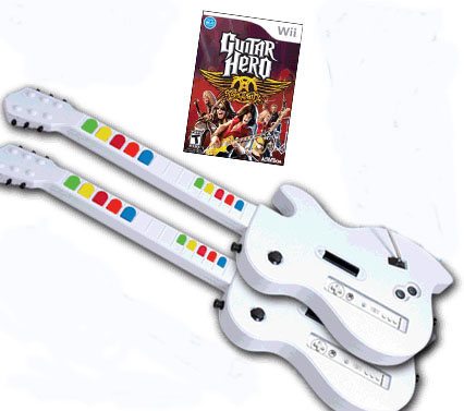 WII GUITAR HERO AEROSMITH+2 WIRELESS XTREME GUITARS