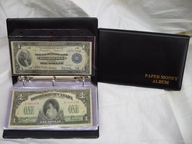 Large Size Currency 40 Page Paper Money Album New