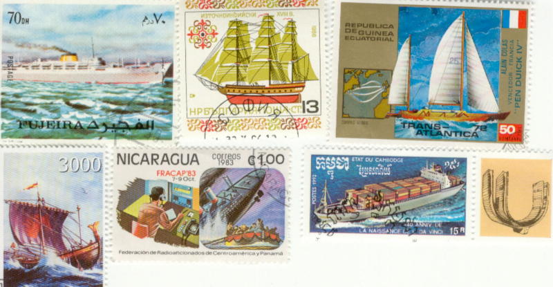 500 Ships & Boats All Different Stamp Collection Lot