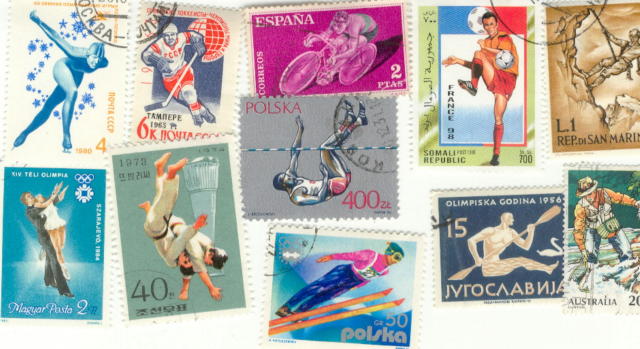 1000 Sports All Different Stamp Collection Lot
