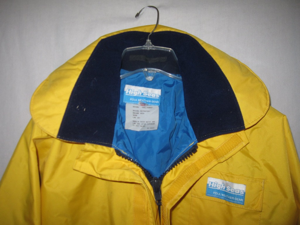 High Seas Foul Weather Gear Rubber Backed Heavy Duty Rain Gear Boating