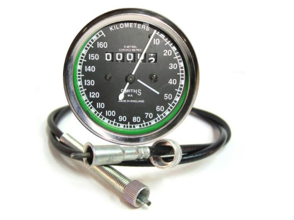 SMITHS SPEEDOMETER 0160 KMPH + 54" LONG SPEEDO CABLE SAVE