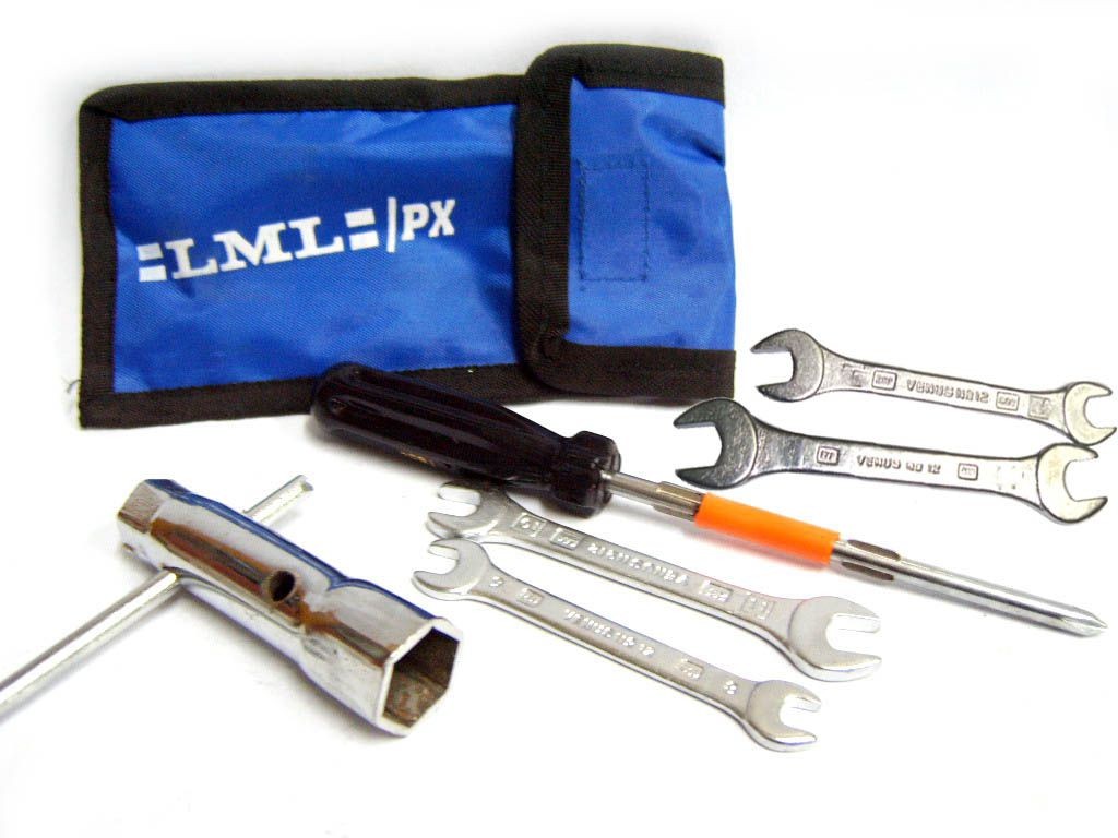 BRAND NEW VESPA / LML SCOOTER COMPLETE TOOL KIT SET (6) PIECE WITH POUCH