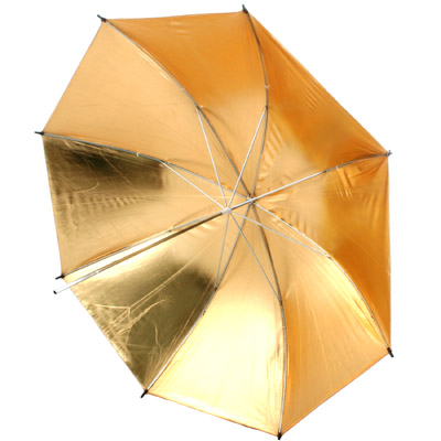 2 x Gold Photo Studio Video Umbrella Tungsten Light G39