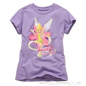 NEW Disney Sassy Tinkerbell Fairies Tink T Shirt 5-6 S