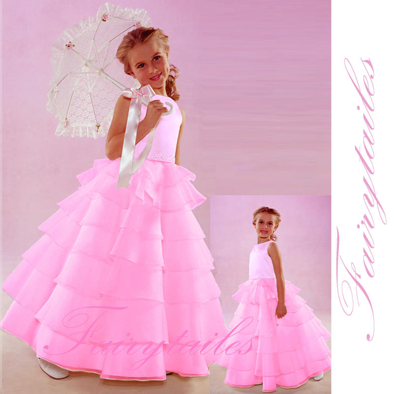 NWT New Baby Flower Girl Pink Wedding Dress 24 Months