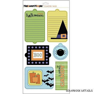 SEI Halloween Coaster Tag Die Cuts-SEI, halloween coaster tags, die cuts, scrapbooking, card making, embellishments