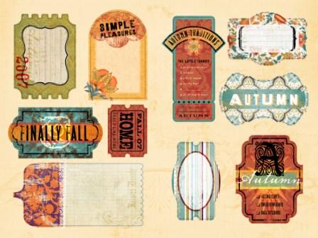Daisy D's Autumn & Fall Tags-daisy d's, daisy ds, autumn, fall, die cut, tags, scrapbooking, embellishments