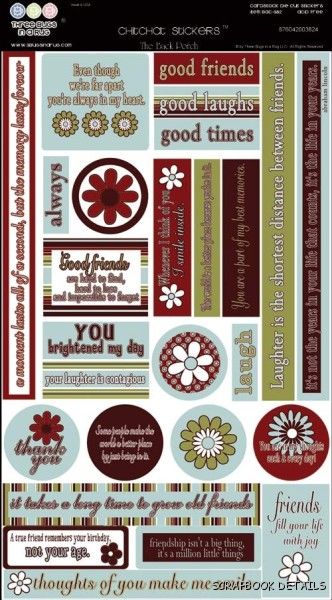 3 Bugs In a Rug The Back Porch Cardstock Stickers-three bugs in a rug, the back porch, cardstock stickers, scrapbooking, embellishments