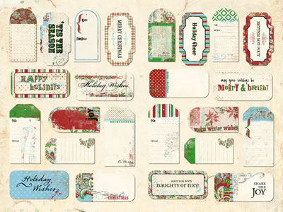 Daisy D's Better Not Pout-die cuts, christmas, holiday tags, scrapbooking, embellishments, kids, Daidy D's 